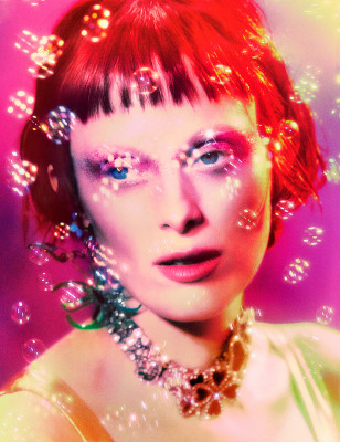 Karen Elson ~ The Face Winter 2021 by Elizaveta Porodina