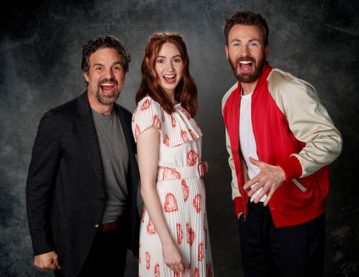 Karen Gillan, Mark Ruffalo and Chris Evans – “Avengers: Endgame” Portraits in Lo