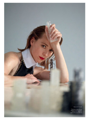 KARINE VANASSE in Elle Magazine, Quebec France December 2019