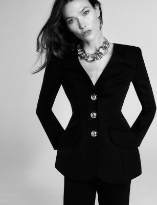 Karlie Kloss for ELLE Spain December with Carolina Herrera