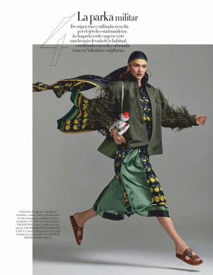 KARMEN PEDARU in Harper’s Bazaar Magazine, Spain January 2020