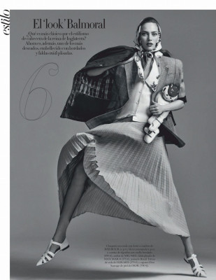KARMEN PEDARU in Harper’s Bazaar Magazine, Spain January 2020