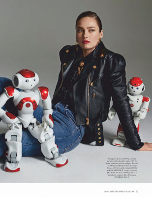 KARMEN PEDARU in Harper’s Bazaar Magazine, Spain January 2020