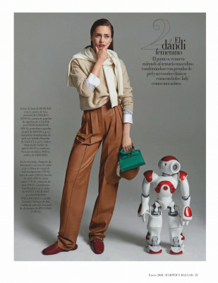KARMEN PEDARU in Harper’s Bazaar Magazine, Spain January 2020