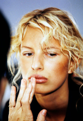 Karolina Kurkova at Michael Kors Spring Summer 2001 Backstage