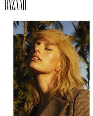 Karolina Kurkova for Harper's Bazaar Turkey December 2023 Cover Story