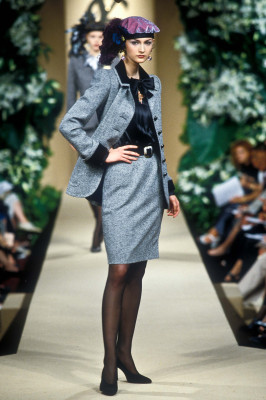 Kasia Pysiak for Saint Laurent couture Paris FW1997