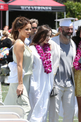Kate Beckinsale at Her Daughters Lily Mo Sheen’s Graduation in Studio City