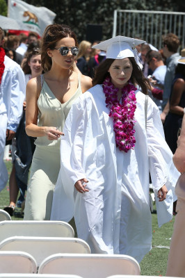 Kate Beckinsale at Her Daughters Lily Mo Sheen’s Graduation in Studio City