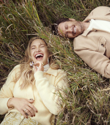 Kate Hudson w/ brother Oliver by Danny Fujikawa for Health // Dec 2020