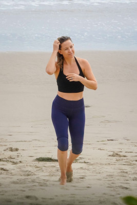 KATE HUDSON Out on the Beach in Malibu 06/24/2020