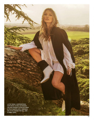 KATE MOSS in Grazia Magazine, Italy June 2020