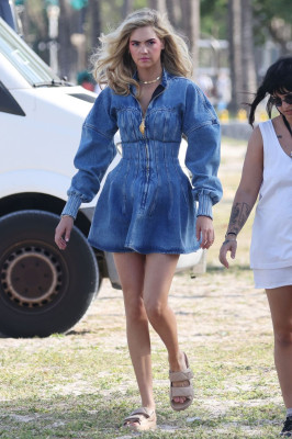 Candice Swanepoel and Kate Upton Photoshoot in Miami, April 2024