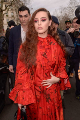 Katherine Langford - Valentino Show Paris Fashion Week 03/03/2019