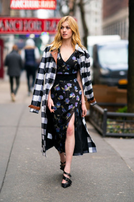 Katherine McNamara-Out in Midtown, New York
