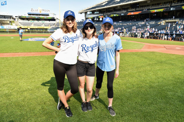 Katherine McNamara- Big Slick Celebrity Softball at Kauffman Stadium