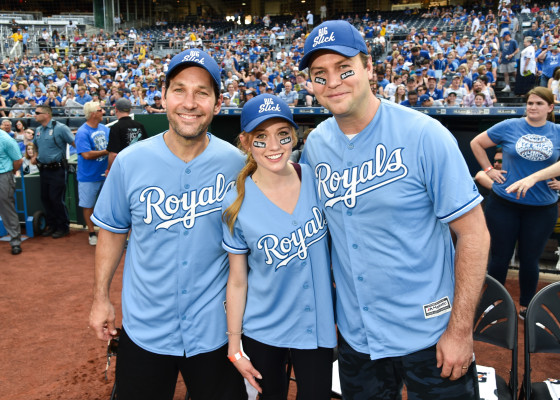 Katherine McNamara- Big Slick Celebrity Softball at Kauffman Stadium