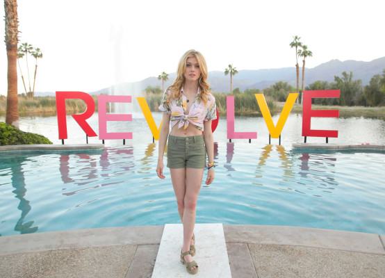 Katherine McNamara – Revolve Party at Coachella in Indio