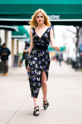 Katherine McNamara-Out in Midtown, New York