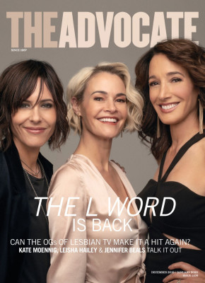 KATHERINE MOENNIG, LEISHA HAILEY and JENNIFER BEALS in The Advocate Magazine, De
