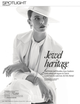 KAYA SCODELARIO in Tatler Magazine, UK December 2019