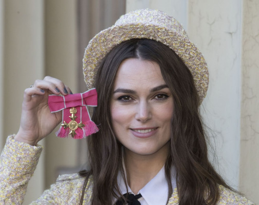 Keira Knightley – Investiture at Buckingham Palace in London