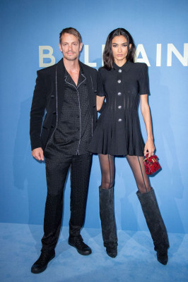 Kelly Gale at Balmain Womenswear S/S 24 Show at Paris Fashion Week 09/27/23