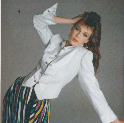 Kelly LeBrock ~ US Vogue April 1981 by Francesco Scavullo
