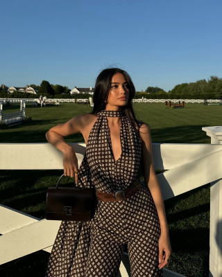 Kelsey Merritt for Ralph Lauren show in the Hamptons