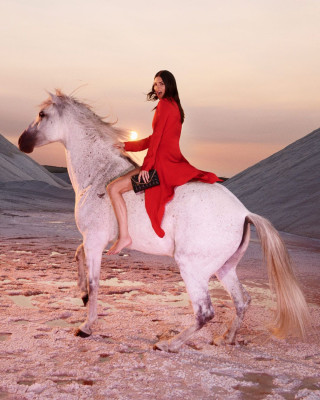 Kendall Jenner for Stella Mccartney Winter 2023 campaign