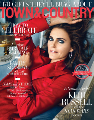 Keri Russell – Town &amp; Country Magazine December 2019 / January 2020 Cover and Ph