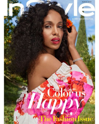 KERRY WASHINGTON in Instyle Magazine, March 2020