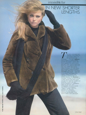 Kim Alexis ~ US Vogue September 1980 by Arthur Elgort