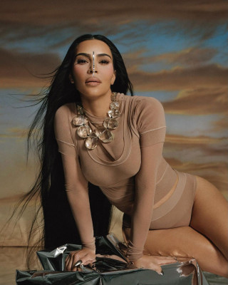 Kim Kardashian for SKIMS Summer Mesh  // 2021