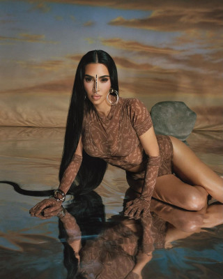 Kim Kardashian for SKIMS Summer Mesh  // 2021