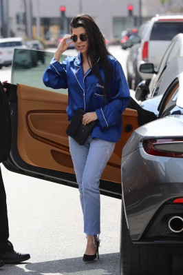 Kourtney Kardashian in jeans out in Los Angeles