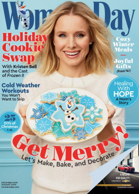KRISTEN BELL in Woman’s Day Magazine, December 2019