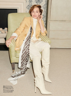 KRISTIN SCOTT THOMAS in Instyle Magazine, April 2020