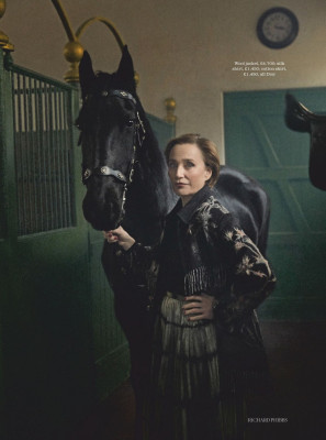 KRISTIN SCOTT THOMAS in Town &amp; Country Magazine, UK March 2020
