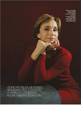 KRISTIN SCOTT THOMAS in D La Repubblica, February 2020