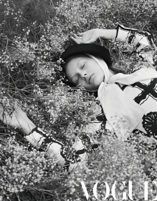 Kristina Grikaite - photoshoot for Vogue China, by Ben Toms