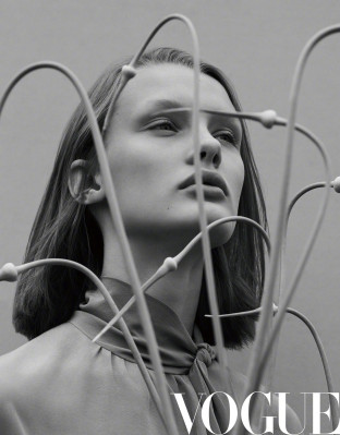 Kristina Grikaite - photoshoot for Vogue China, by Ben Toms