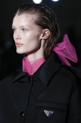 Kristina Grikaite - Prada Autumn/Winter 2018 Fashion Show in Milan