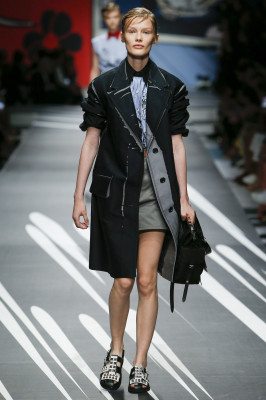 Kristina Grikaite - Prada Spring/Summer 2018 Fashion Show in Milan