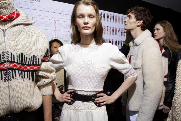 Kristina Grikaite - Isabel Marant Autumn/Winter 2018 Fashion Show in Paris