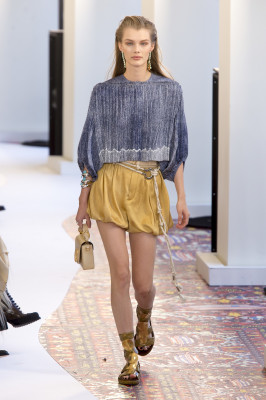 Kristina Grikaite - Chloe Spring/Summer 2019 Fashion Show in Paris