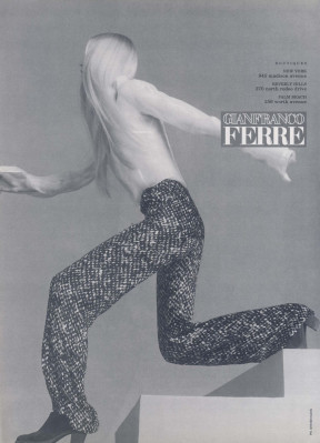 Kirsty Hume ~ Gianfranco Ferre Fall/Winter 1996 by  Steven Klein