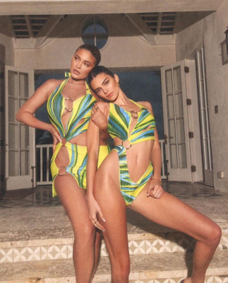 KENDALL and KYLIE JENNER in Bikinis at a Photoshoot, February 2020