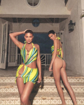 KENDALL and KYLIE JENNER in Bikinis at a Photoshoot, February 2020