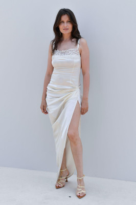Laetitia Casta - Jacquemus Menswear Spring-Summer 2024 Show, Paris Fashion Week